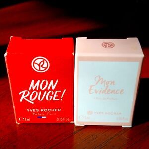 Yves Rocher Mon Evidence & Mon Rouge Eau de Parfum 5ml  NEW